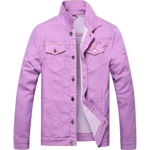 Custom <b>Men</b> Distressed <b>Denim</b> <b>Jacket</b> Suppliers Stylish Casual Outerwear Manufacturers Fashion Trendy Vendors Wholesale Clothing - Product Image 1