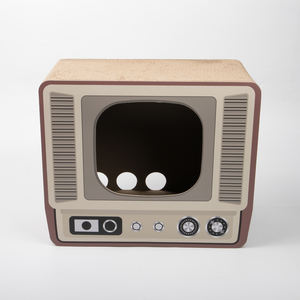 Mainan garuk kucing TV papan gores bergelombang, TV kualitas tinggi - Product Image 4