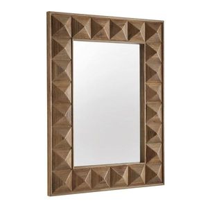 DERNIER miroir en bois de manguier décoratif encadré Design miroir mural salon chambre et hall élégant décor à la maison luxe miroir en bois - Product Image 1