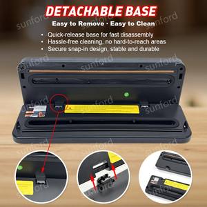 آلة تفريغ الهواء وختم الطعام قابلة لضبط درجة الحرارة بقوة 120 واط مصنوعة من البلاستيك ABS لتخزين طعام طازج لفترة طويلة - Product Image 6