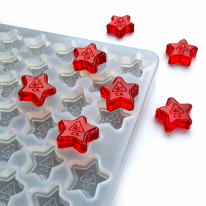 Molde de silicona en forma de estrella para gomitas: Media hoja de molde vectorial para lotes de dulces de frutas, llenado manual y pruebas de recetas de repostería - Product Image 4