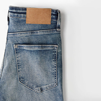 Pantalon évasé en jean pour femme de qualité supérieure, taille haute, coupe bootcut, délavé, confortable, en coton doux, écologique, foncé, décontracté