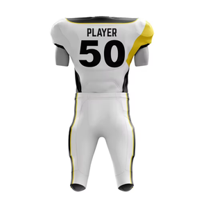 Juego de equipo de fútbol americano 100% Poliéster Material transpirable Diseño personalizado para equipos Costura Premium Colores personalizados - Product Image 6