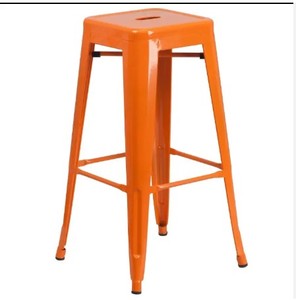 Taburete alto personalizado, sillas de bar, silla de altura de mostrador, taburete de bar de metal con reposapiés - Product Image 6