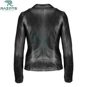 Chaqueta de Cuero para Mujer, 100% Piel de Oveja Genuina, Chaqueta de Cuero para Mujer para Invierno, Gran Venta - Product Image 3