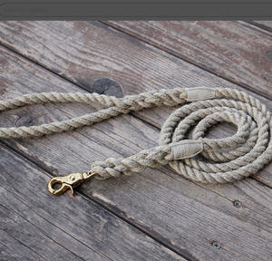 Jute Rope <b>Leash</b> Color Full Whipping Accessory Customized Colored Cotton Rope Handmade <b>Dog</b> <b>Leash</b> Pet <b>Leash</b> Set - Product Image 2