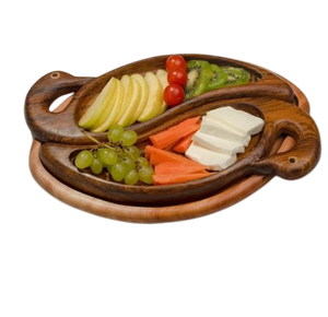 Grande vente plateau de service en bois d'acacia assiette plateaux à Dessert plateau de service en bois de bonne qualité pour l'hôtel Restaurant - Product Image 1