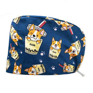 Gorro Quirúrgico para Personal de Clínica Dental, Médico, Enfermera, Gorro de Uniforme Quirúrgico Unisex de Algodón - Product Image 1