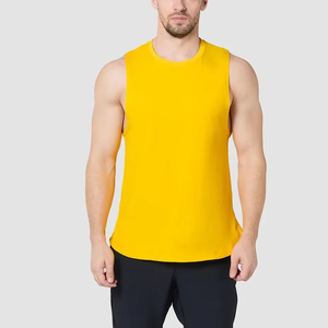 Verano cómodo al por mayor hombres camiseta sin mangas entrenamiento gimnasio sin mangas transpirable de talla grande buena calidad hombres camiseta sin mangas - Product Image 1