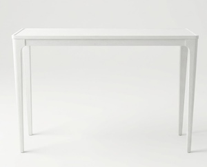 PKP PKP.2601.35RECTB--Muebles Modernos para Sala de Estar Estilo Vietnamita, Mesa de Centro de Madera de Caucho Duradera con Chapa de MDF Blanco Perla, Estilo ASH - Product Image 1