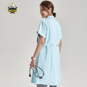 Bata blanca de hospital de bajo precio, bata de trabajo veterinaria para dentista, juego de exfoliación clínica, traje de servicios de atención médica, bata de laboratorio blanca duradera - Product Image 3