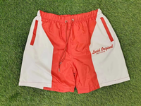 2025 conjunto de chándal cortavientos de nailon transpirable personalizado para hombre sólido verano alta calidad ajuste relajado estilo informal diseño corto