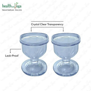 HealthAndYoga – Lot de 2 coupelles réutilisables en plastique pour lavage oculaire – Soin personnel doux et sûr pour les yeux secs/irrités – Confort optimal pour le soin des yeux - Product Image 2