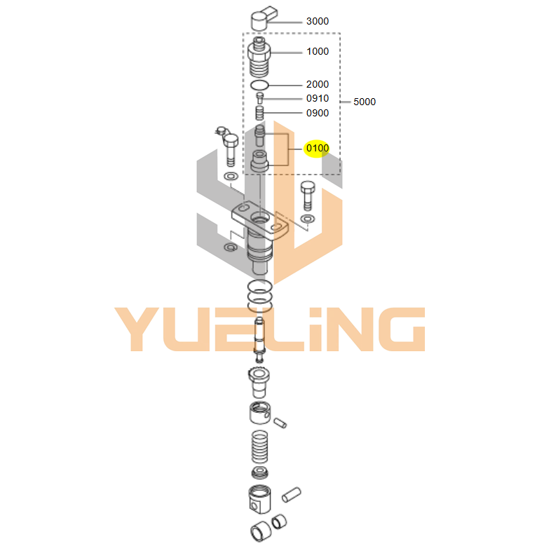 YUELING OEM Delivery Valve Assy for Mitsubishi S6R/S12R/S16R