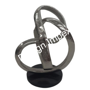 Accessoires décoratifs pour la maison Figurine abstraite en aluminium en métal Sculpture personnalisée avec fournitures d'événement de base - Product Image 3