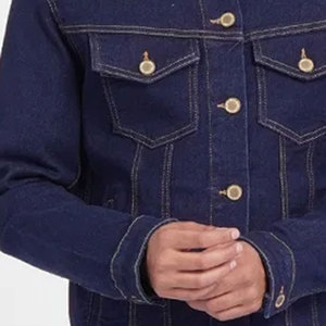 Nouveauté 2025 Vestes en jean bleues pour hommes Design personnalisé disponible Vente en gros Mode streetwear Service OEM - Product Image 6