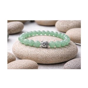High Quality Green aventurine Beads Buddha Bracelet Romantic Gift Fashion Charm Jewelry <b>for</b> <b>Men</b> Women Energy Meditation - Product Image 2