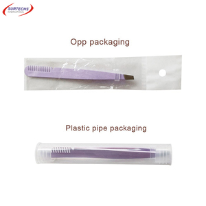Applicateur d'extension de cils en acier inoxydable, haute qualité, Logo personnalisé, ensemble de pinces à sourcils, étiquette privée - Product Image 6
