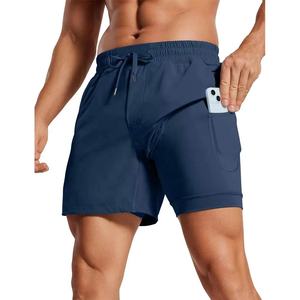 Short de course à pied 2 en 1 pour hommes sur mesure Short de sport à séchage rapide de 5 pouces avec poches et doublure - Product Image 1