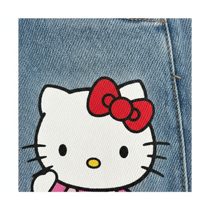 Jeans en denim décontractés pour femmes, style streetwear Y2K, respirants, imprimés de dessins animés, coupe ample, jambes larges, pantalons tendance, fabricant OEM - Product Image 5