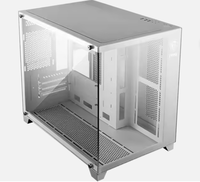 Pour MSI PAG PANO M100L bureau en alliage d'aluminium MicroATX tour moyenne blanc/noir verre face 'Seavie' boîtiers d'ordinateur et en Stock