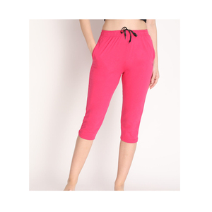 Tissu éponge respirant Capri de fitness pour femme taille haute pour la course et l'entraînement - Product Image 3