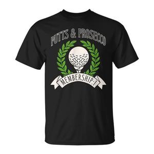 Camiseta de golf para mujer Putts and Prosecco, camiseta de regalo para damas amantes del golf - Product Image 1
