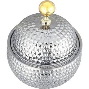 Último patrón llegada Color plata acabado brillante pulido alta calidad estándar Metal diseñador único utensilios de cocina cazuelas - Product Image 1