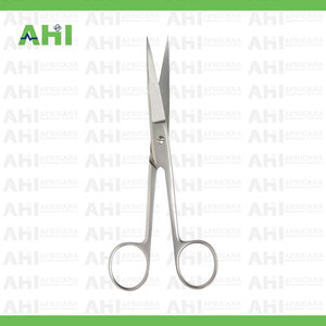 <b>Left</b> <b>Handed</b> Curved Dressing <b>Scissors</b> 145mm Long Silver/Gold Bow Surgical Stainless Steel Manual Ergonomic Instrument Pakistan - Product Image 5