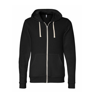 Sweat à capuche zippé unisexe en coton épais avec logo imprimé personnalisé Sweat à capuche thermique à manches longues en polaire d'hiver 350GSM - Product Image 2