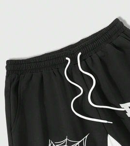 Pantalones de chándal acampanados Ropa de calle personalizada Tallas grandes Casual Poliéster/Algodón French Terry Hombres Lavado Vintage Estampado desgastado - Product Image 5