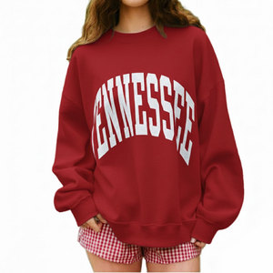 Sudadera de Invierno para Mujer, Cuello Redondo, Poliéster/Algodón, Felpa, Estampado Personalizado Digital en la Parte Delantera, Estilo Urbano - Product Image 4