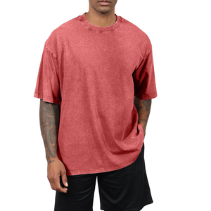 Camiseta de lavado ácido con logotipo personalizado al por mayor para hombre, camisa en blanco de gran tamaño con hombros caídos para Highstreet Vibe en 2025 - Product Image 3