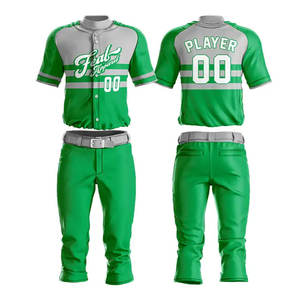 Uniformes de béisbol y sóftbol transpirables de entrenamiento de servicio OEM Conjuntos de precio bajo de nuevo diseño - Product Image 3