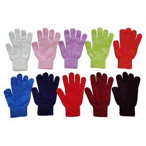 Gants en cachemire tricotés à cinq doigts pour enfants, support d'échantillon, gants en cachemire tricotés chauds pour l'hiver, pour filles et garçons, pour un usage quotidien - Product Image 1