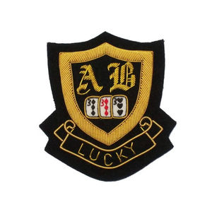 Handmade Embroidered Custom Made Bullion Wire Canvas Fabric Patches 3D Embroidery Fashion <b>Badges</b> for Uniforms Shoes Hats Custom - Product Image 5