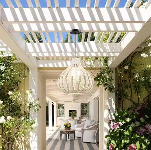 โคมไฟระย้าหวายดีไซน์ทันสมัยสำหรับแขวนเอฟเฟกต์แสงไฟตะกร้าสานโคมไฟตกแต่งบ้าน - Product Image 5