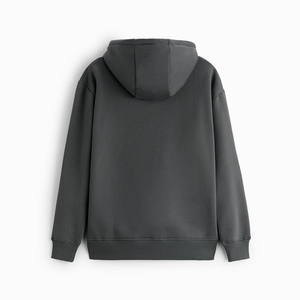 Fabricants transfert de chaleur logo personnalisé polaire doublé coton coupe ajustée taille lavage à l'acide gros sweats à capuche pour hommes - Product Image 2