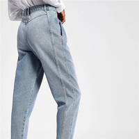 Pantalon en jean décontracté pour femmes, léger, respirant, anti-rides, écologique, de haute qualité, personnalisable, nouveau design