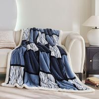 Gran oferta, manta de edredón para cama de invierno, tamaño King, mantas cálidas Súper suaves, manta de franela de lana de coral para viajes y aviones