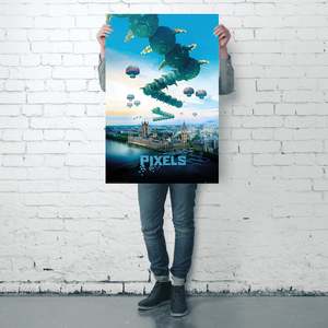 Modern Style Millipede Galaga Centipede Pixels <b>Poster</b> Wall Decor Paper Material - Product Image 4