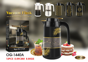 VF08 2024 Meilleures ventes : Thermos isotherme 1L de style Dubaï, en tôle de fer avec doublure en verre, pour café et thé, style arabe - Product Image 2