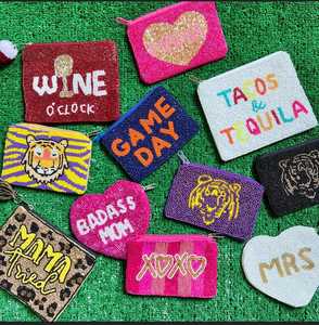 Monedero múltiple con cuentas, monedero, bolso de mano con cuentas, regalo embellecido - Product Image 1