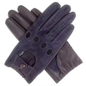 High Quality Winter Fancy Fashion Full Finger Non-Slip Outdoor Unisex Sheepskin Leather <b>Gloves</b> with Lace-Up Closure - Product Image 5
