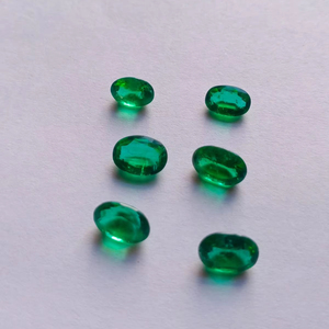 Certificado 6x4Mm 3 Cts Piedra Esmeralda sintética Corte de Esmeralda hidrotermal Piedra preciosa Esmeralda colombiana cultivada en laboratorio - Product Image 2