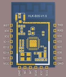 Module Wi-Fi+Bluetooth 5.0 double mode UART IoT Hi-Link HLK-B35 avec port série pour transmission transparente à distance - Product Image 3