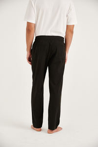 Haute qualité lin coton Leggings élégant taille libre coupe ample pantalon décontracté Cool maternité tissé droit unisexe INS été - Product Image 3