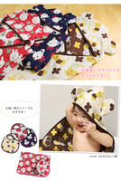Vente en gros de couverture d'emmaillotage pour bébé en tissu 100% coton à 5 couches de fabrication japonaise Conception d'oreille respirante 84cm * 84cm quantité minimale de commande bas Rouge toutes saisons