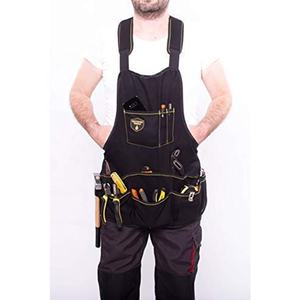 Tablier de travail en jean pour électriciens professionnels, réglable, multi-poches, robuste, pour atelier - Product Image 1