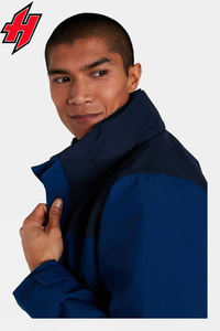 2024 chaqueta de senderismo de invierno personalizable para hombre transpirable impermeable con capucha de lluvia a prueba de viento características resistentes al agua - Product Image 2
